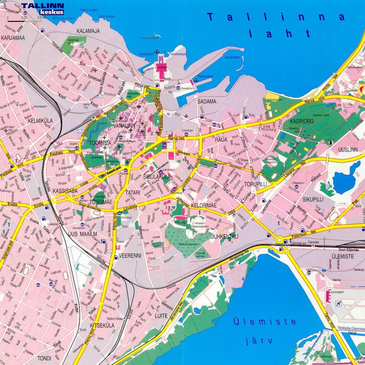 mapa tallinn Estonia 